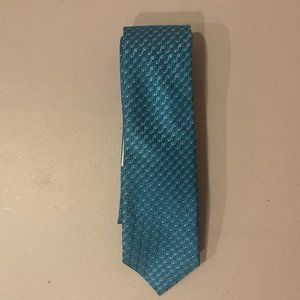 ALFANI Men's Geometric Tie Blue Trellis Geo